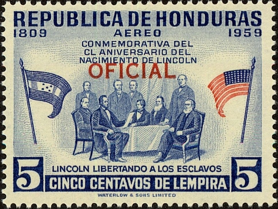 Lincoln at the Conference on the liberation of the slaves