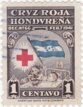 Red Cross, Flag, Mother and Child