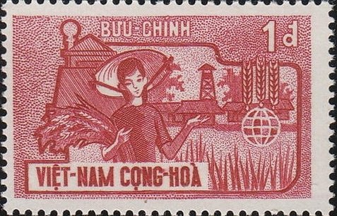 Farm Woman with Grain