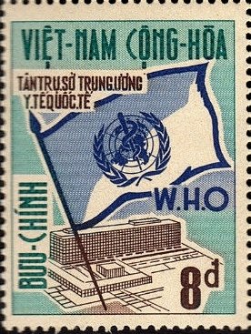 WHO Building and Flag