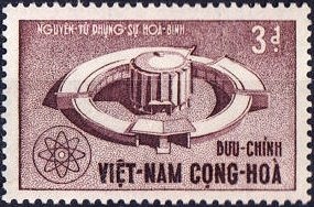 Stamp, Atomic énergy 3d, Vietnam, South,  