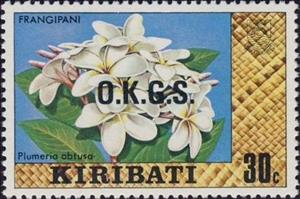 Stamp, Overprinted O.K.G.S., Kiribati,  