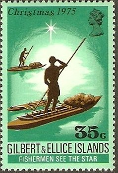 Fishermen see the star of Bethlehem