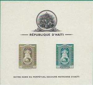 Souvenir Sheet, Patroness of Haiti, Haiti,  