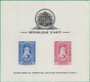Souvenir Sheet, Patroness of Haiti, Haiti,  