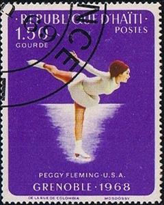 Stamp, P.Fleming,Figure Skating, Haiti,  , Olympic Games, Figure-skate
