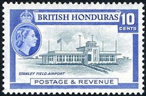 Stamp, Stanley-Airport, British Honduras,  , Airports, Aviation
