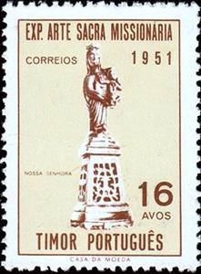 Stamp, Exposition of sacral Art, East Timor,  