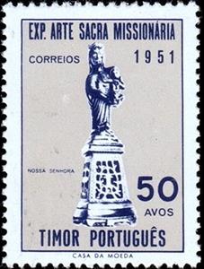 Stamp, Exposition of sacral Art, East Timor,  
