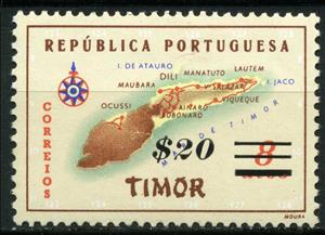 Stamp, Map of Timor, East Timor,  , Maps