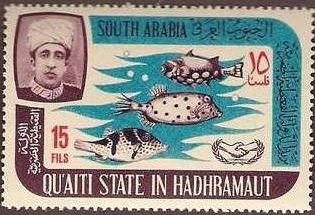 Stamp, Fish, Aden,  , Fishes