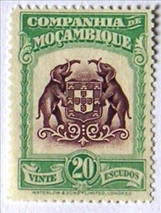 Stamp, Coat Of Arms of the Society, Mozambique society,  , Coats of Arms
