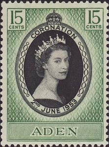 Stamp, Queen Elizabeth II, Aden,  , Queens