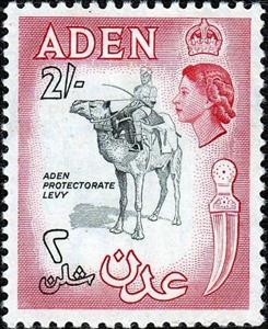 Stamp, Camel Corps, Aden,  , Camels, Queens