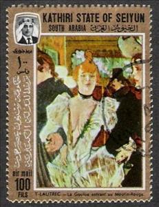 Stamp, La Goulue entrant au Moulin-Rouge, Aden,  