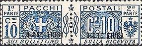 Pacchi Postali Overprint "Oltre Giuba"