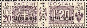 Pacchi Postali Overprint "Oltre Giuba"