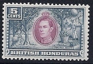 Stamp, Grapefruit Industry, British Honduras,  
