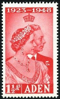 Stamp, Royal Couple, Aden,  , Royalty, Kings, Queens