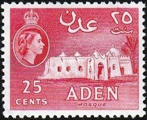 Stamp, Mosque, Aden,  , Religion, Buildings, Mosque, Queens