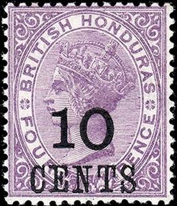 Stamp, Queen Victoria, British Honduras,  