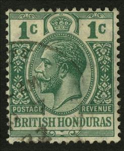 Stamp, Type of 1913-1917, British Honduras,  