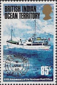 Stamp, 1969 Cancel, British Indian Ocean Territory,  