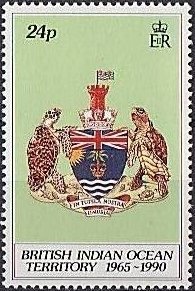 Stamp, Coat of Arms, British Indian Ocean Territory,  