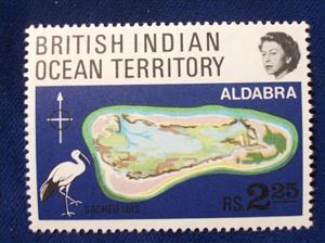 Stamp, Map, British Indian Ocean Territory,  , Islands
