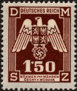 Eagle with shield of Bohemia, Empire badge