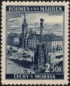 Stamp, Olmütz / Olomouc, Bohemia and Moravia,  