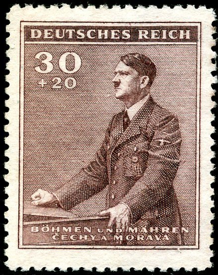 Adolf Hitler at the lectern
