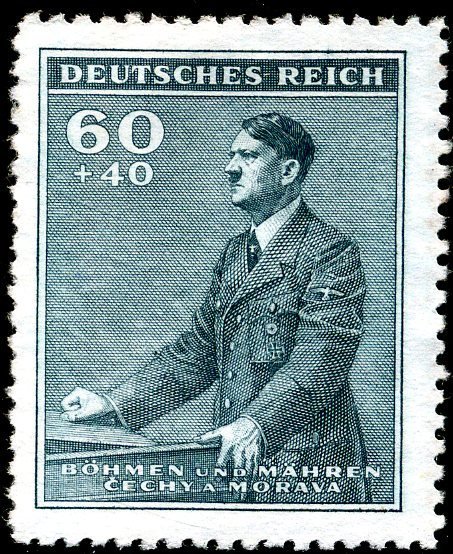Adolf Hitler at the lectern