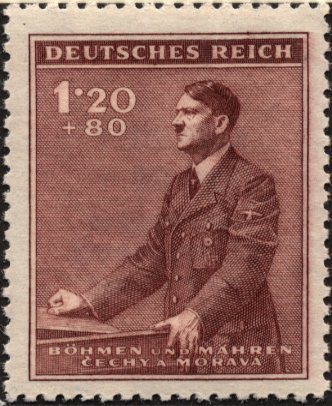 Adolf Hitler at the lectern