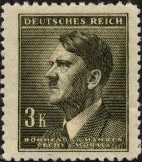 Stamp, Adolf Hitler (1889-1945), chancellor, Bohemia and Moravia,  , Heads of State, Dictators