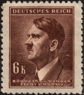 Stamp, Adolf Hitler (1889-1945), chancellor, Bohemia and Moravia,  , Heads of State, Dictators
