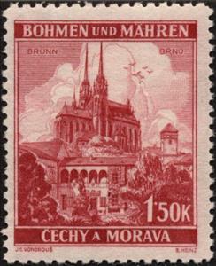 Stamp, Brünn / Brno, Bohemia and Moravia,  