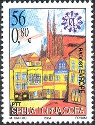 Stamp, Drawings, Serbia and Montenegro,  