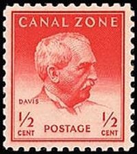 Stamp, George Davis, Canal Zone,  