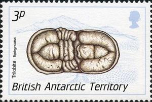 Stamp, Trilobite, Triplagnostus, British Antarctic Territory (BAT),  
