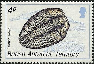 Stamp, Trilobite, Lyriaspis, British Antarctic Territory (BAT),  