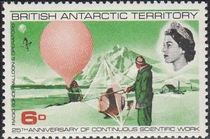 Stamp, Weather Sonde,Operator, British Antarctic Territory (BAT),  