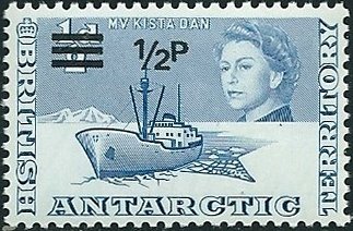Stamp, Surcharged, British Antarctic Territory (BAT),  