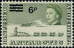 Stamp, Surcharged, British Antarctic Territory (BAT),  