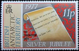 Stamp, Coronation Oath, British Antarctic Territory (BAT),  