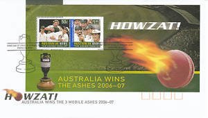 Souvenir Sheet, Ashes Minisheet, Australia,  , Sport