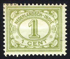 Stamp, Type`Vurtheim`, Netherlands East Indies,  , Numbers
