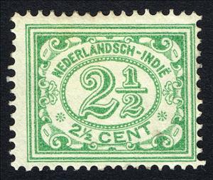 Stamp, Type`Vurtheim`, Netherlands East Indies,  , Numbers