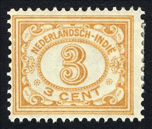 Stamp, Type`Vurtheim`, Netherlands East Indies,  , Numbers