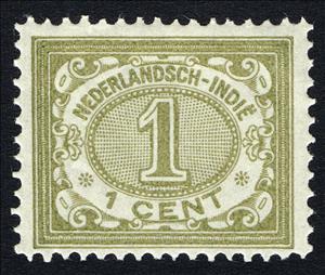 Stamp, Type `Vurtheim`, Netherlands East Indies,  , Numbers